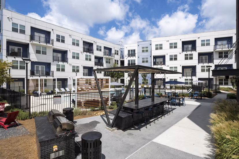 grill area at Marchon Apartments