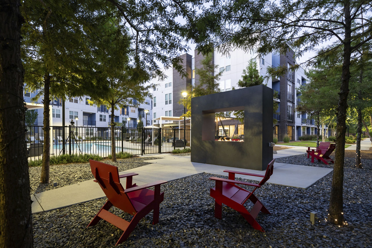 Grill area at Marchon Apartments