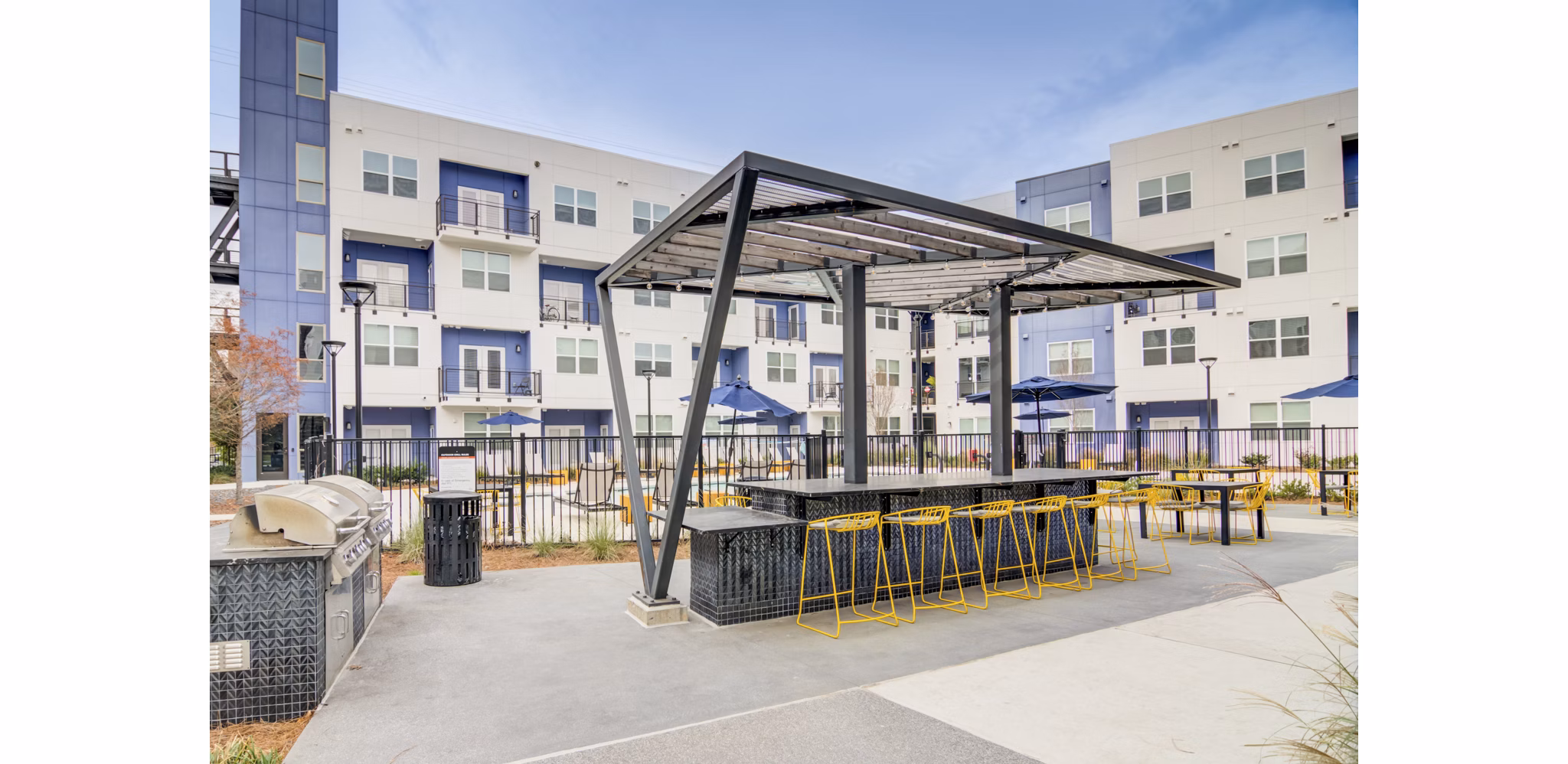 grill area at Marchon Apartments