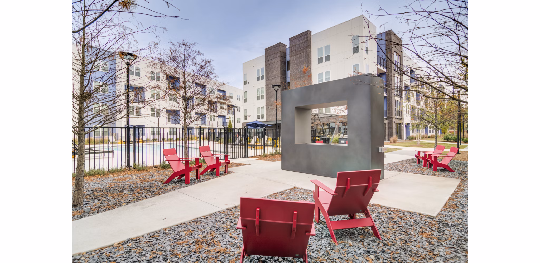 grill area at Marchon Apartments