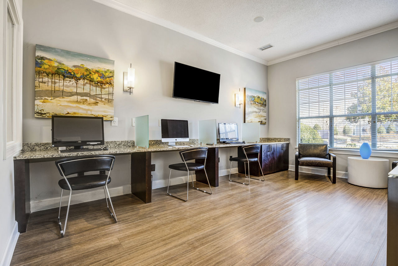 Work space at Avana Landing