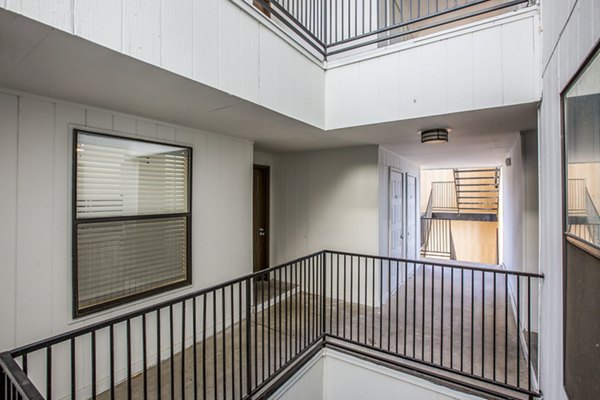 building stairways at Canoan Village Apartments