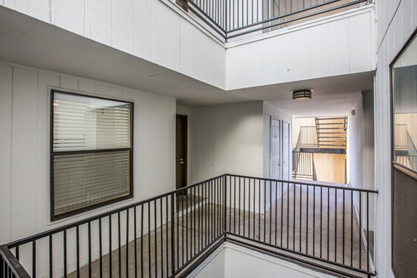 Canoan Village Apartments: Elegant stairways enhancing modern luxury living