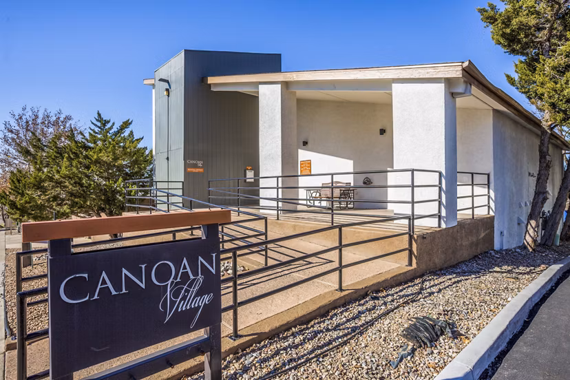 Elegant clubhouse with modern design at Canoan Village Apartments