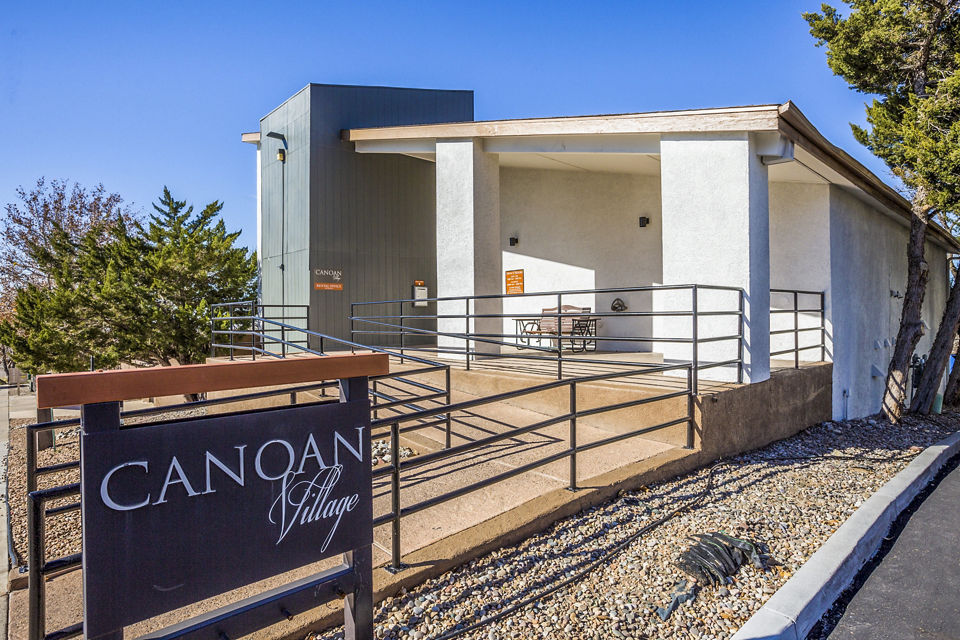 Elegant clubhouse with modern design at Canoan Village Apartments