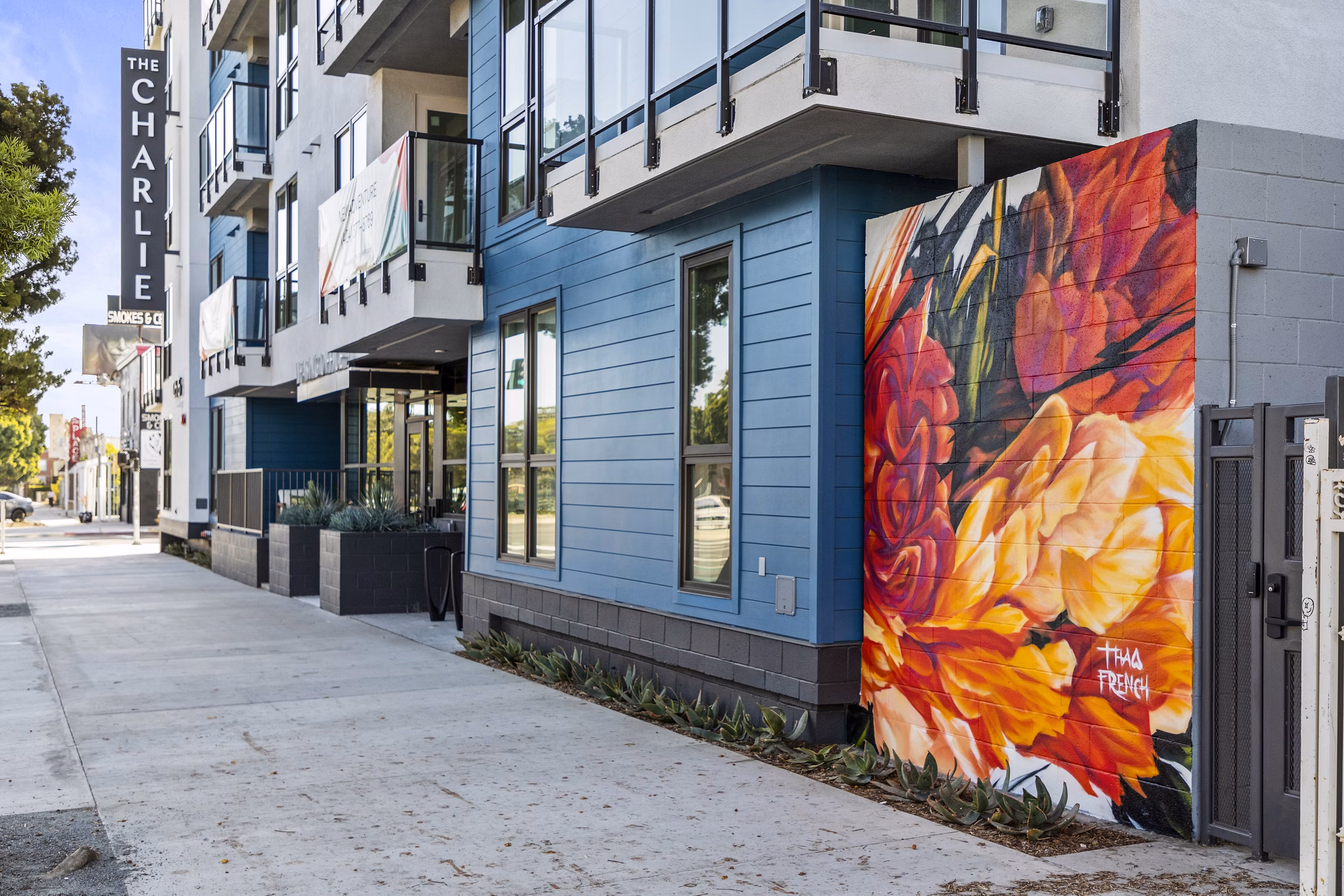 The Charlie Mar Vista: Modern building at luxury apartments in Los Angeles