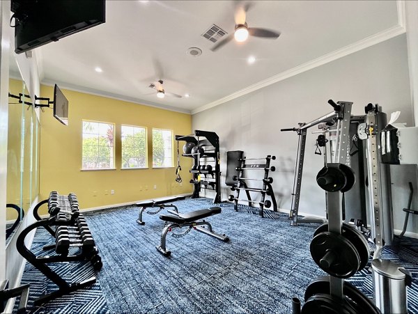 fitness center at Mirabella Apartments