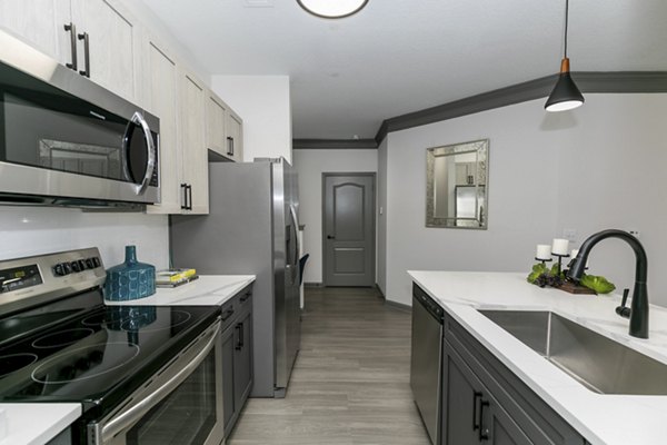 kitchen at The Grove Chamblee Apartments 