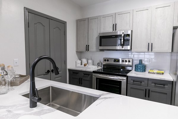 kitchen at The Grove Chamblee Apartments 