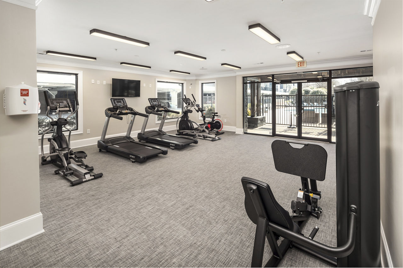 Gym at The Grove Chamblee Apartments