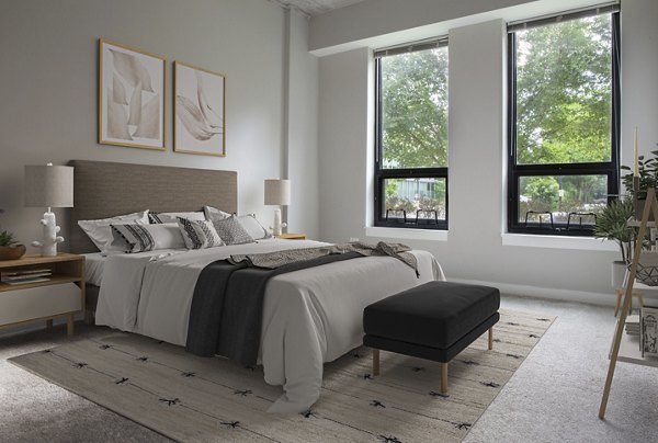 bedroom at 1717 Evanston Apartments 