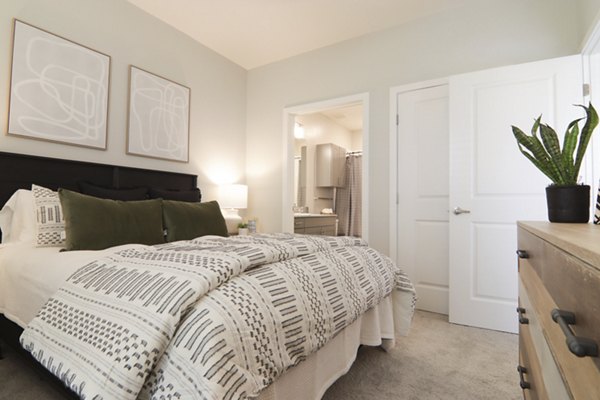 bedroom at The Ravelle at Ridgeview Apartments
