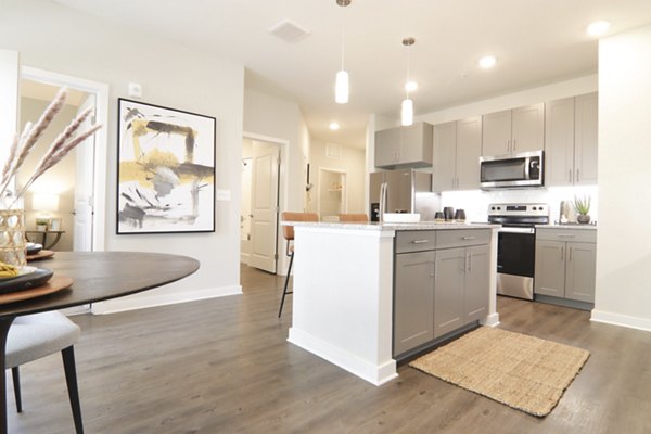 kitchen at The Ravelle at Ridgeview Apartments