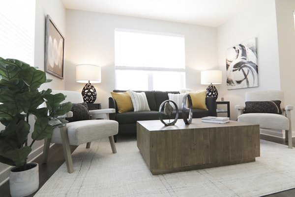 living room at The Ravelle at Ridgeview Apartments