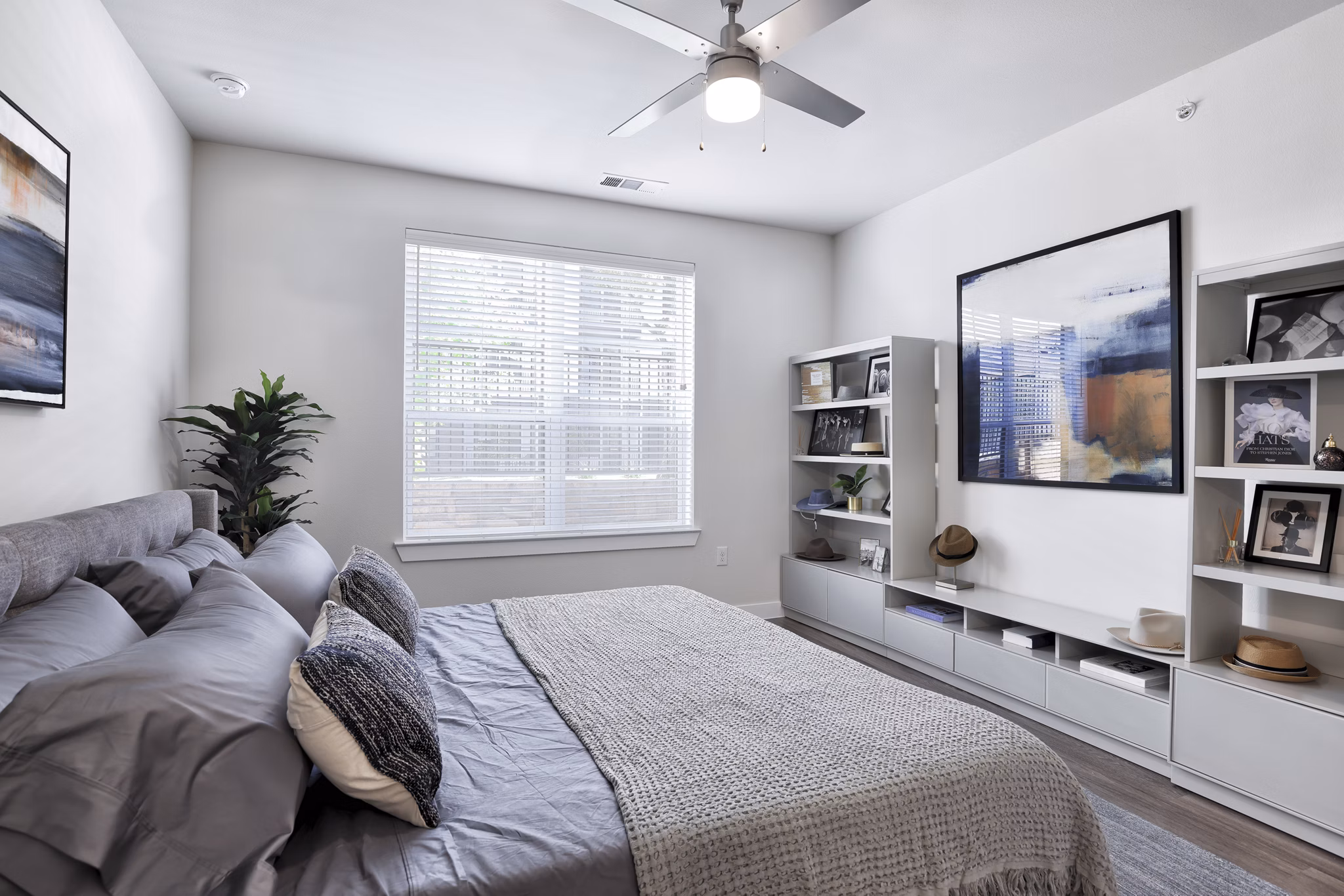 bedroom at Perch Apartments