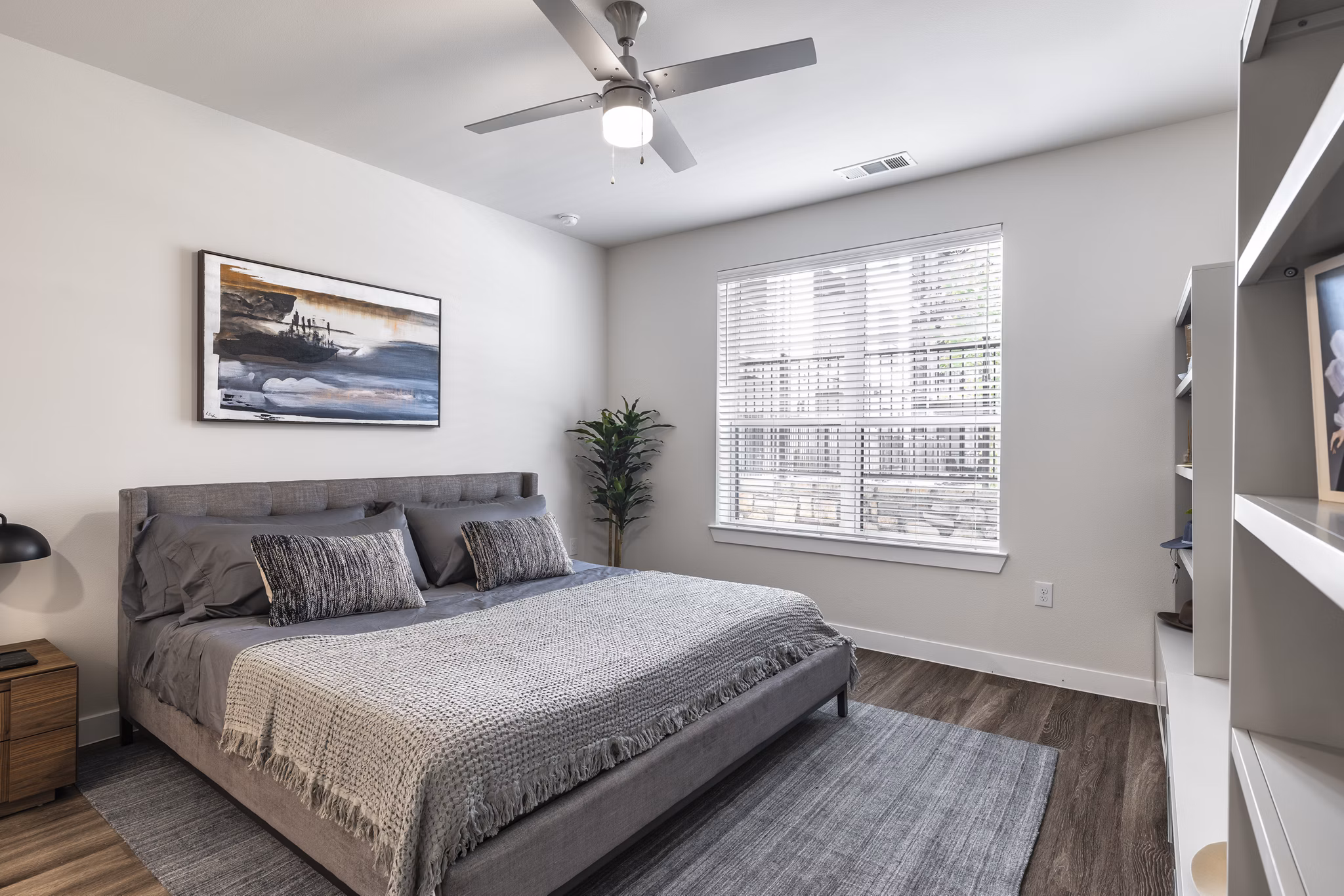 bedroom at Perch Apartments