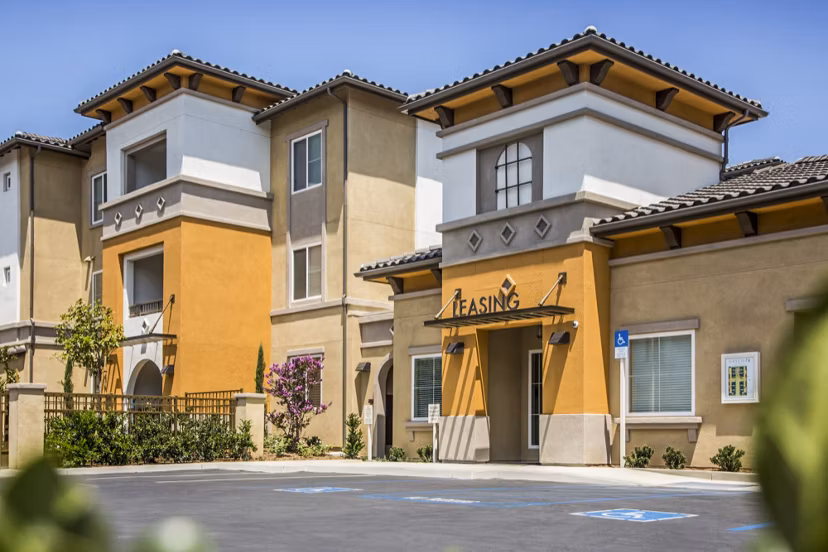 Haven76 Apartments: Modern clubhouse and leasing office with stylish design elements in a welcoming community
