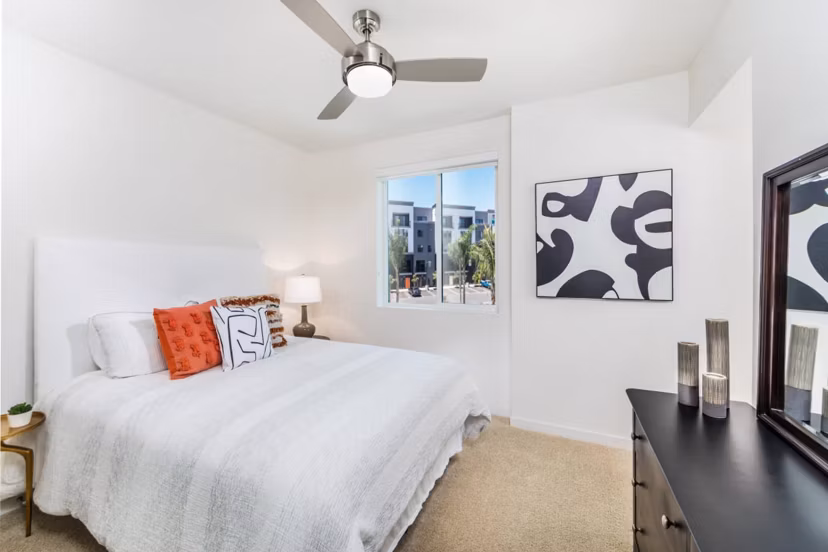 bedroom at Rowan Apartments