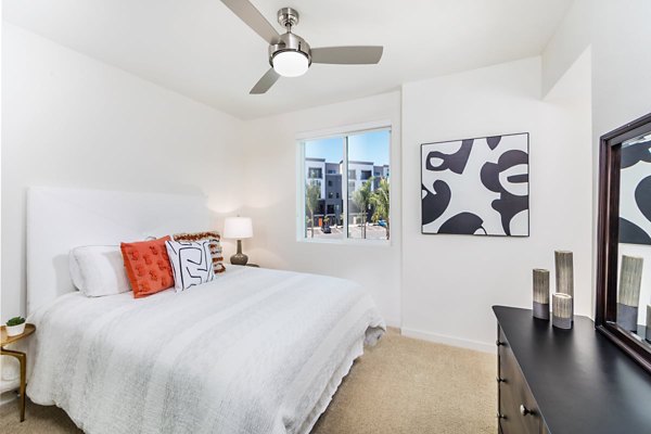 bedroom at Rowan Apartments