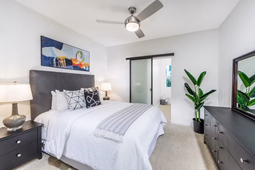 bedroom at Rowan Apartments