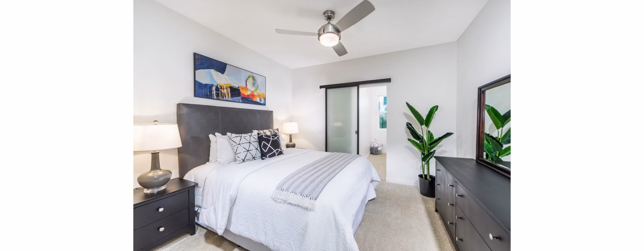bedroom at Rowan Apartments