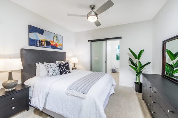 bedroom at Rowan Apartments