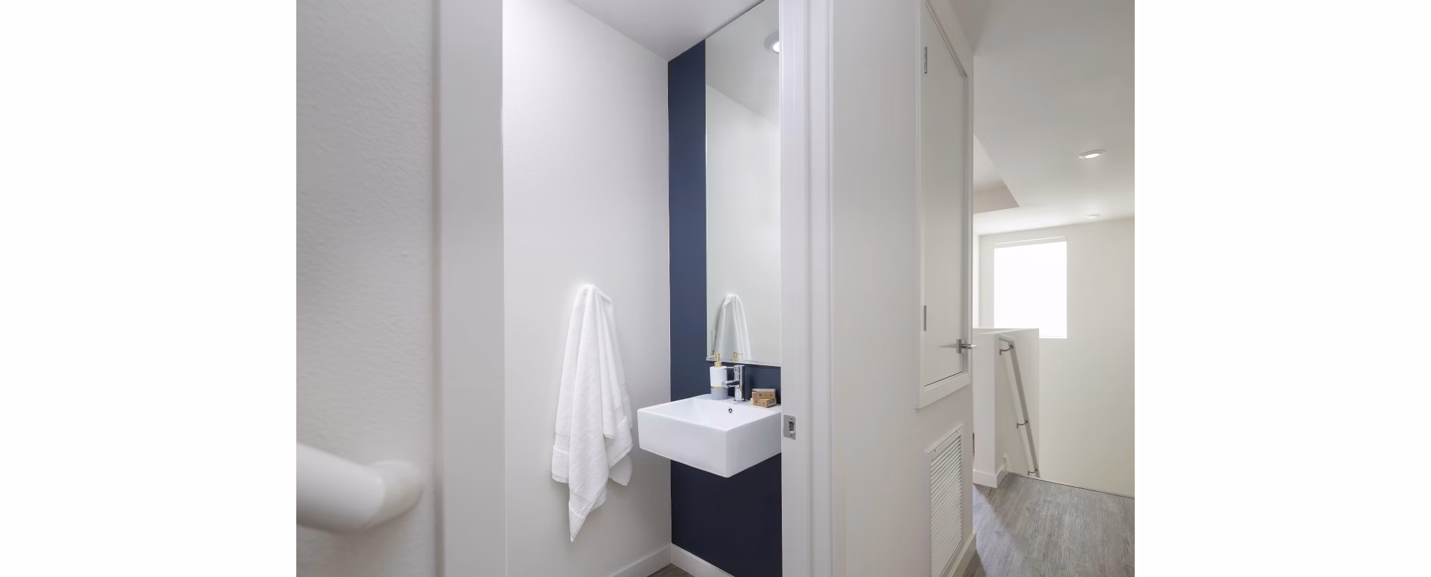 bathroom at Rowan Apartments