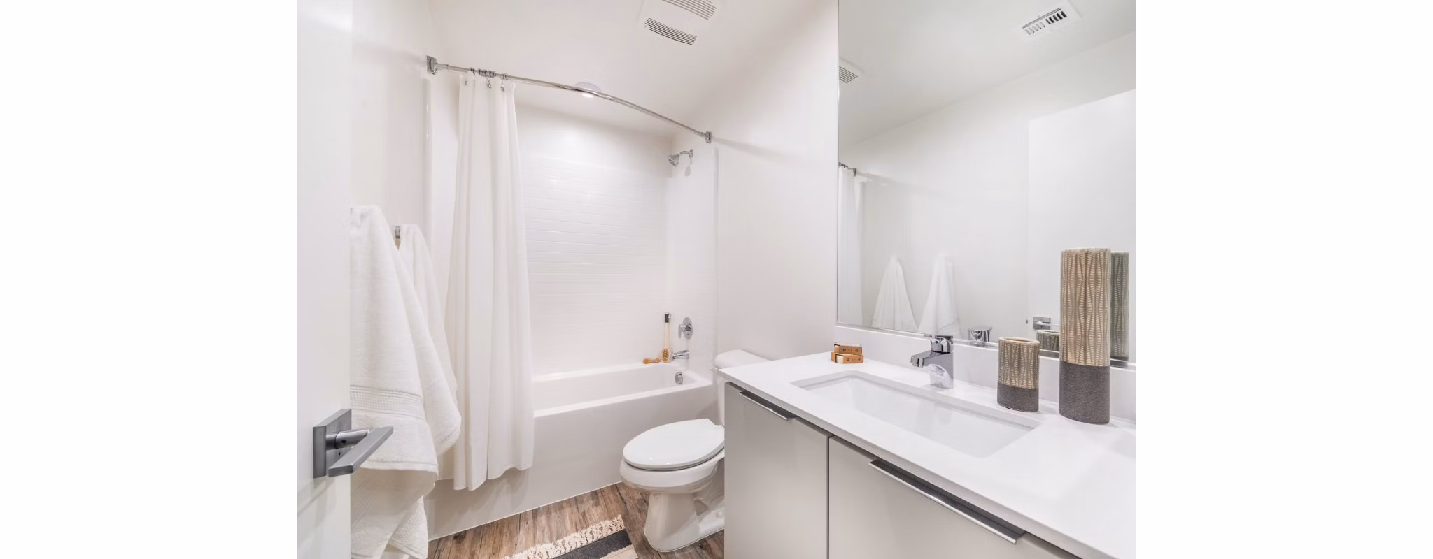 bathroom at Rowan Apartments