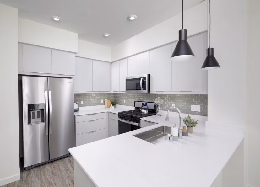 kitchen at Rowan Apartments