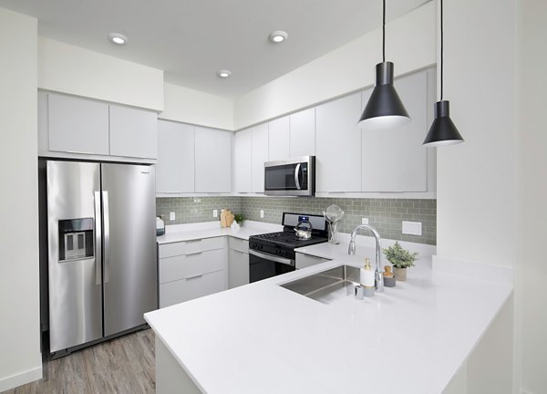 kitchen at Rowan Apartments