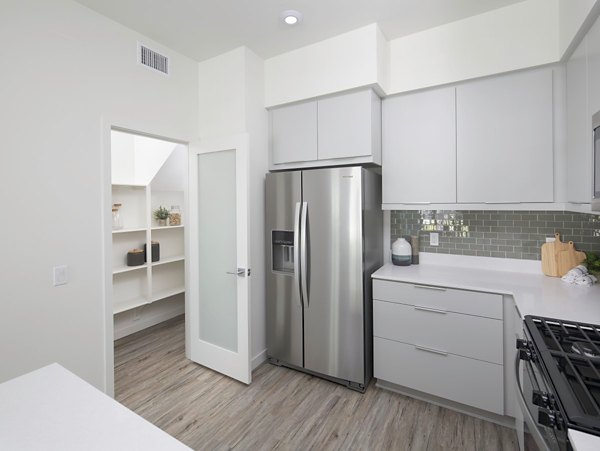kitchen at Rowan Apartments