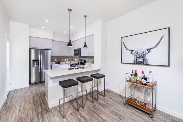 kitchen at Rowan Apartments