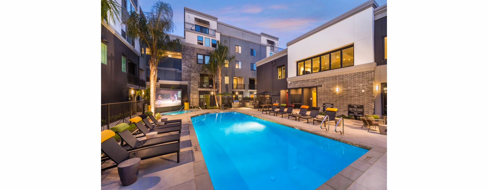 pool at Rowan Apartments