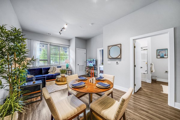 dining room at Beckon Collective Apartments