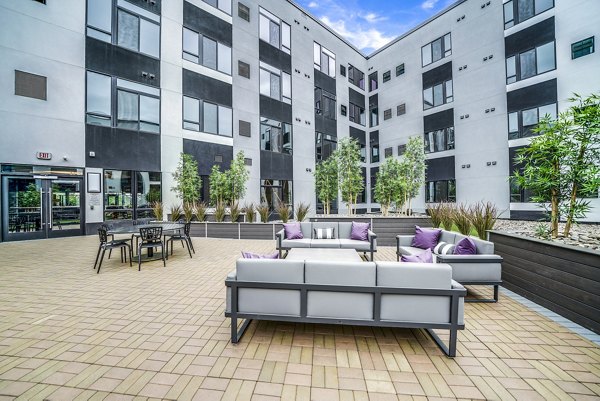 patio at Beckon Collective Apartments