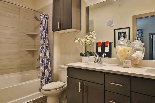 Bathroom at Enclave at Woodland Lakes Apartments