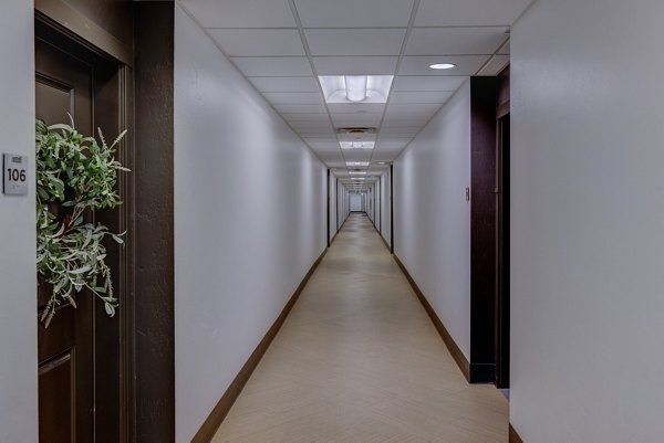 hallway at 644 City Station Apartments