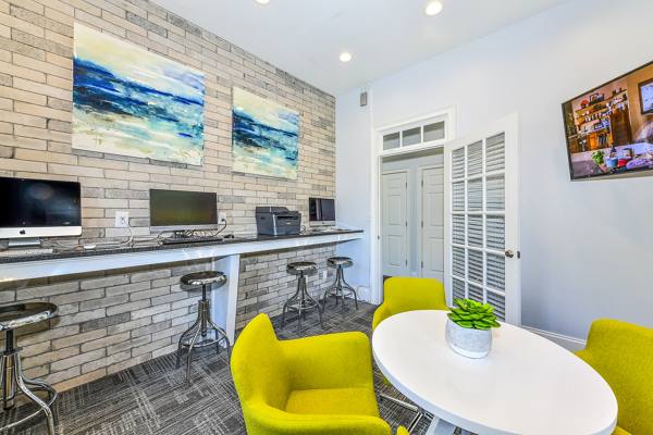 business center at Assembly Eagles Landing Apartments