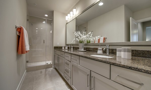 bathroom at 2900 West Dallas Apartments