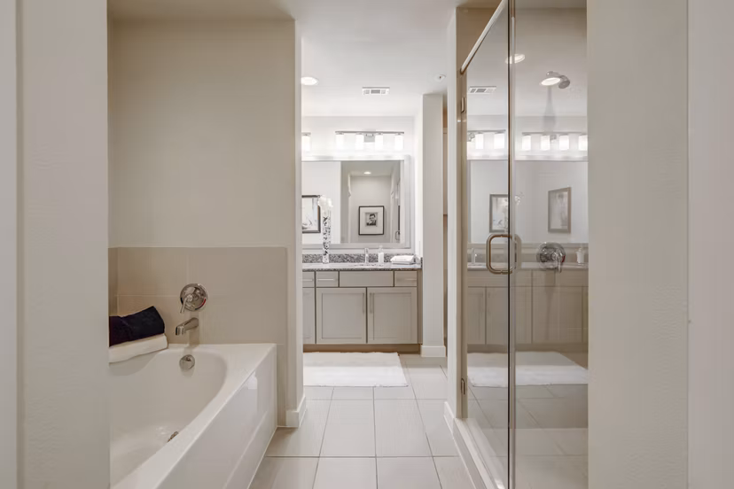 bathroom at 2900 West Dallas Apartments 