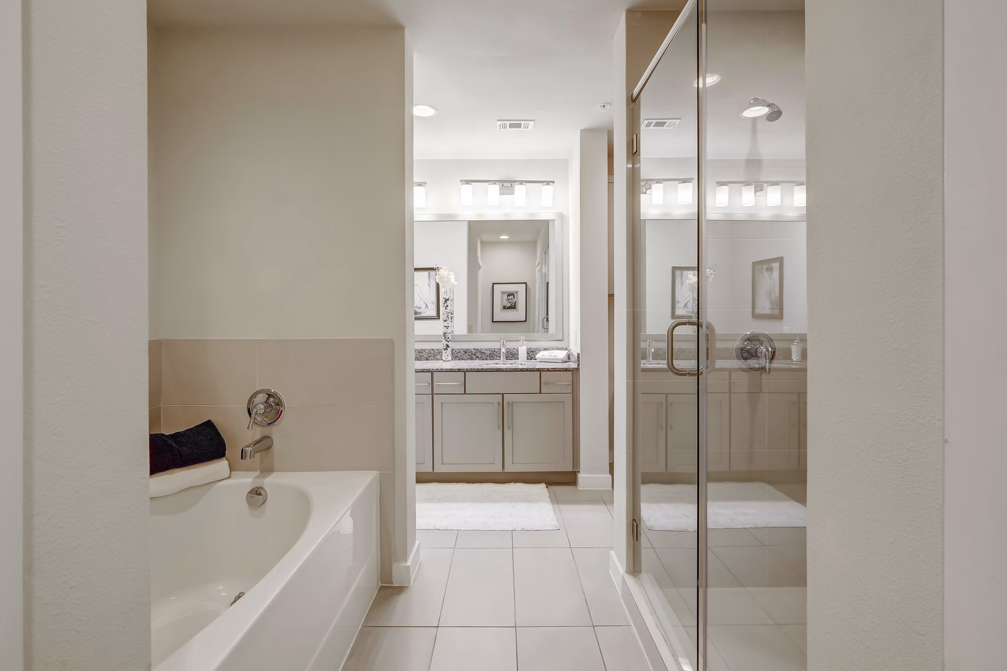 bathroom at 2900 West Dallas Apartments 