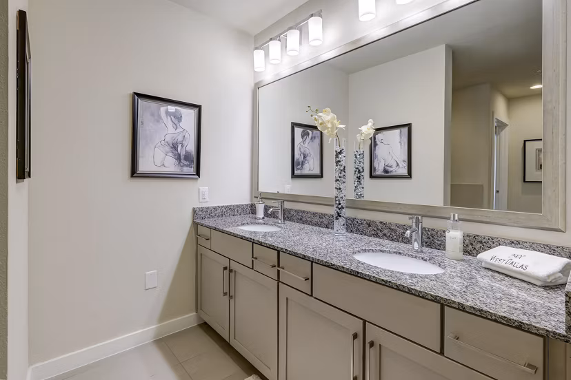 bathroom at 2900 West Dallas Apartments 