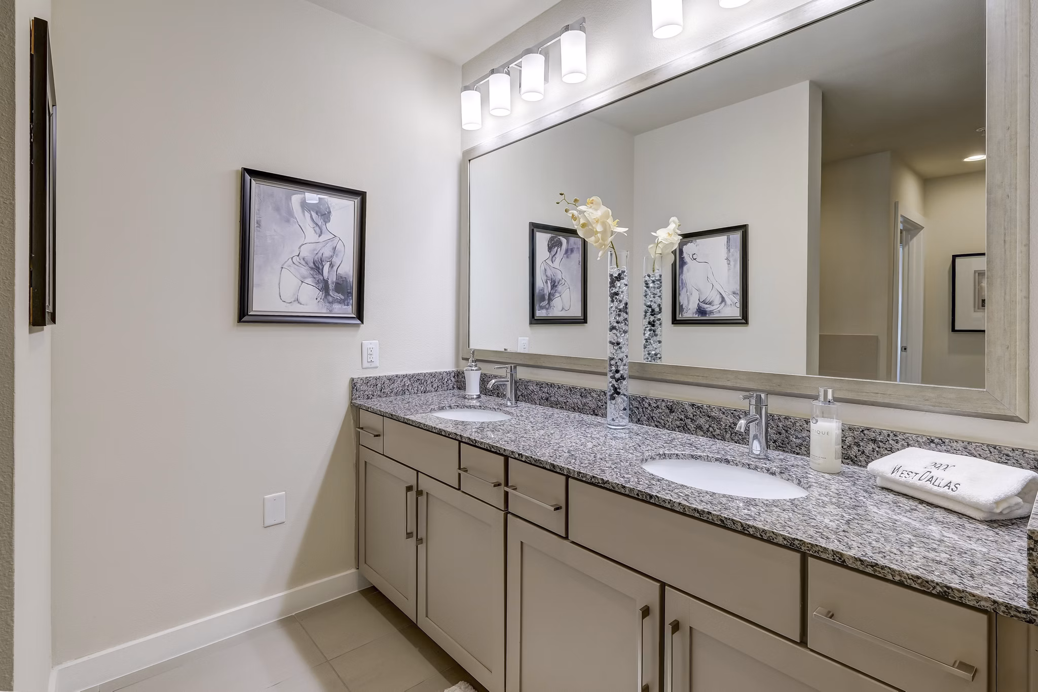 bathroom at 2900 West Dallas Apartments 