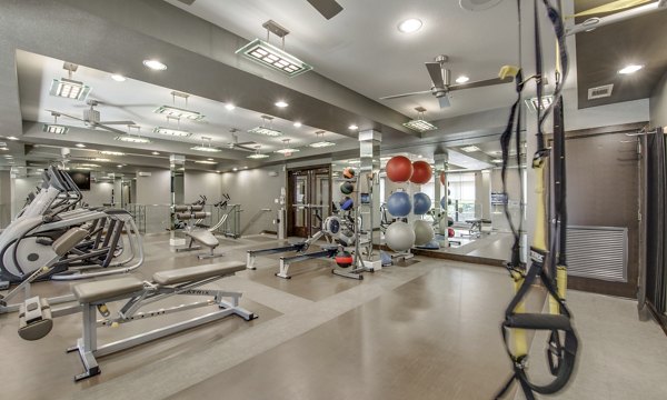 State-of-the-art fitness center featuring modern equipment at 2900 West Dallas Apartments