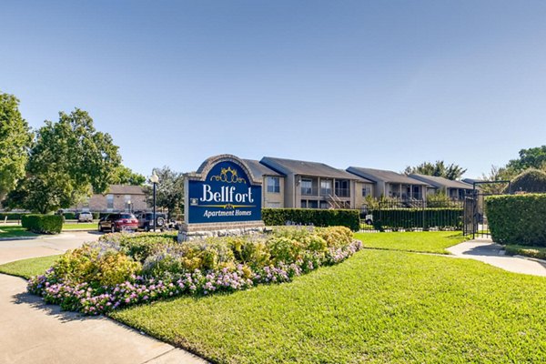 exterior at The Bellfort Apartments