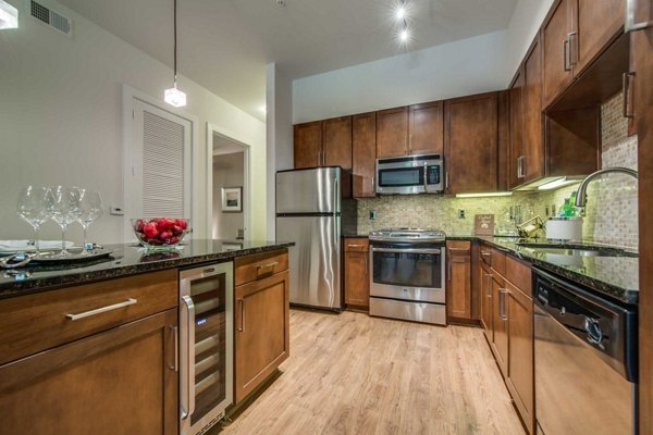 kitchen at Grove at Wilcrest Apartments