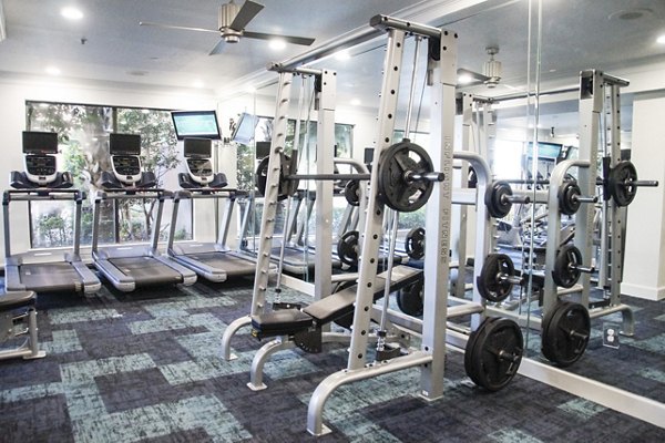 State-of-the-art fitness center with modern equipment at Jackson Hill Apartments, ideal for active lifestyles