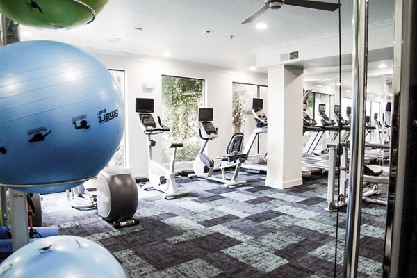 fitness center at Jackson Hill Apartments