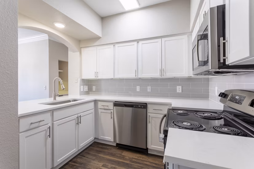 kitchen at Jackson Hill Apartments