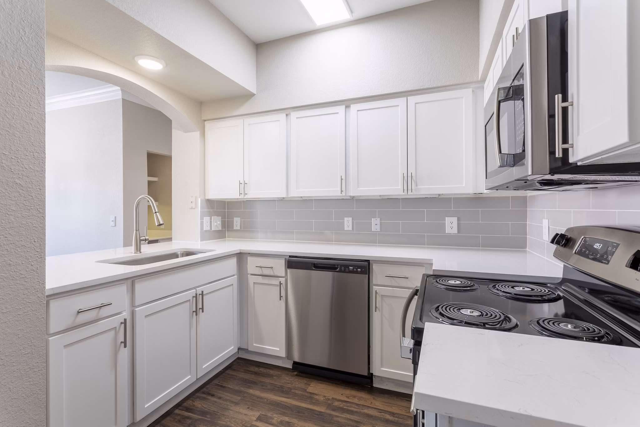 kitchen at Jackson Hill Apartments